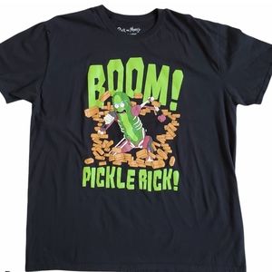 Adult Swim Rick and Morty Show BOOM! Pickle Rick Shirt Men's Size 2XL